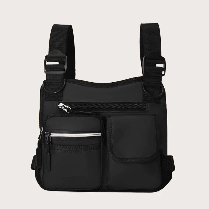 Bolsa Peitoral Masculino Impermeável Esportivo Bolsa Bag  Motoboy Unissex