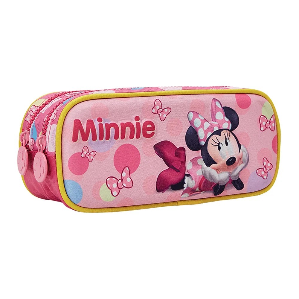 Estojo Duplo Escolar Minnie Relevo Xeryus Cód 13246 em Oferta na Shopee