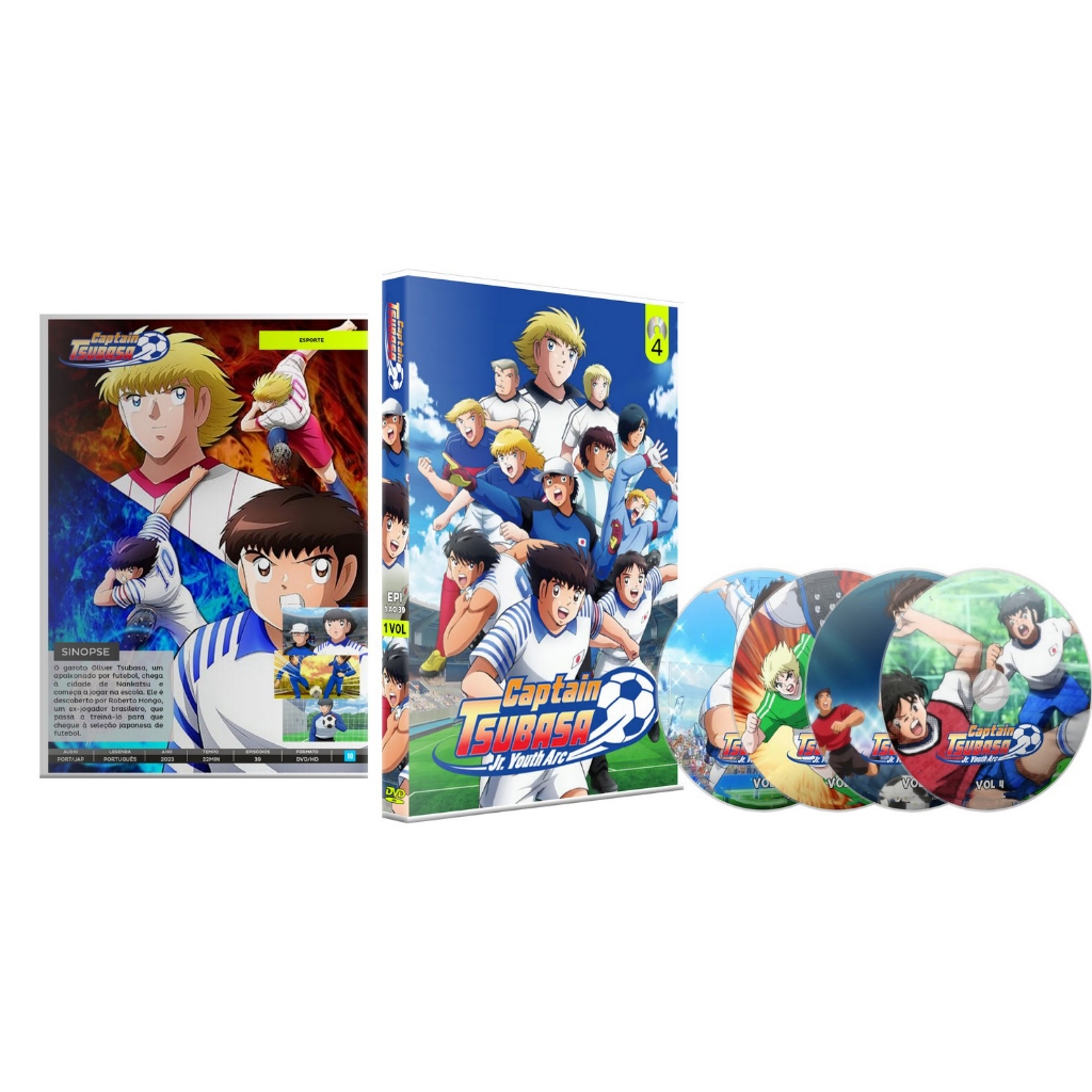 Dvd Captain Tsubasa: Junior Youth Arc (2023) Completo Hd