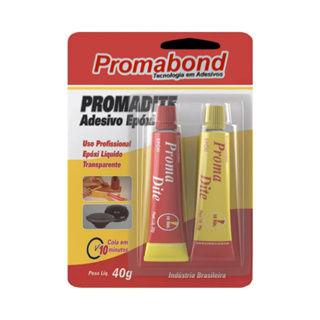 Cola Adesiva Promadite Adesivo Epóxi Secagem Rápida 10 Minutos 40g em Oferta na Shopee