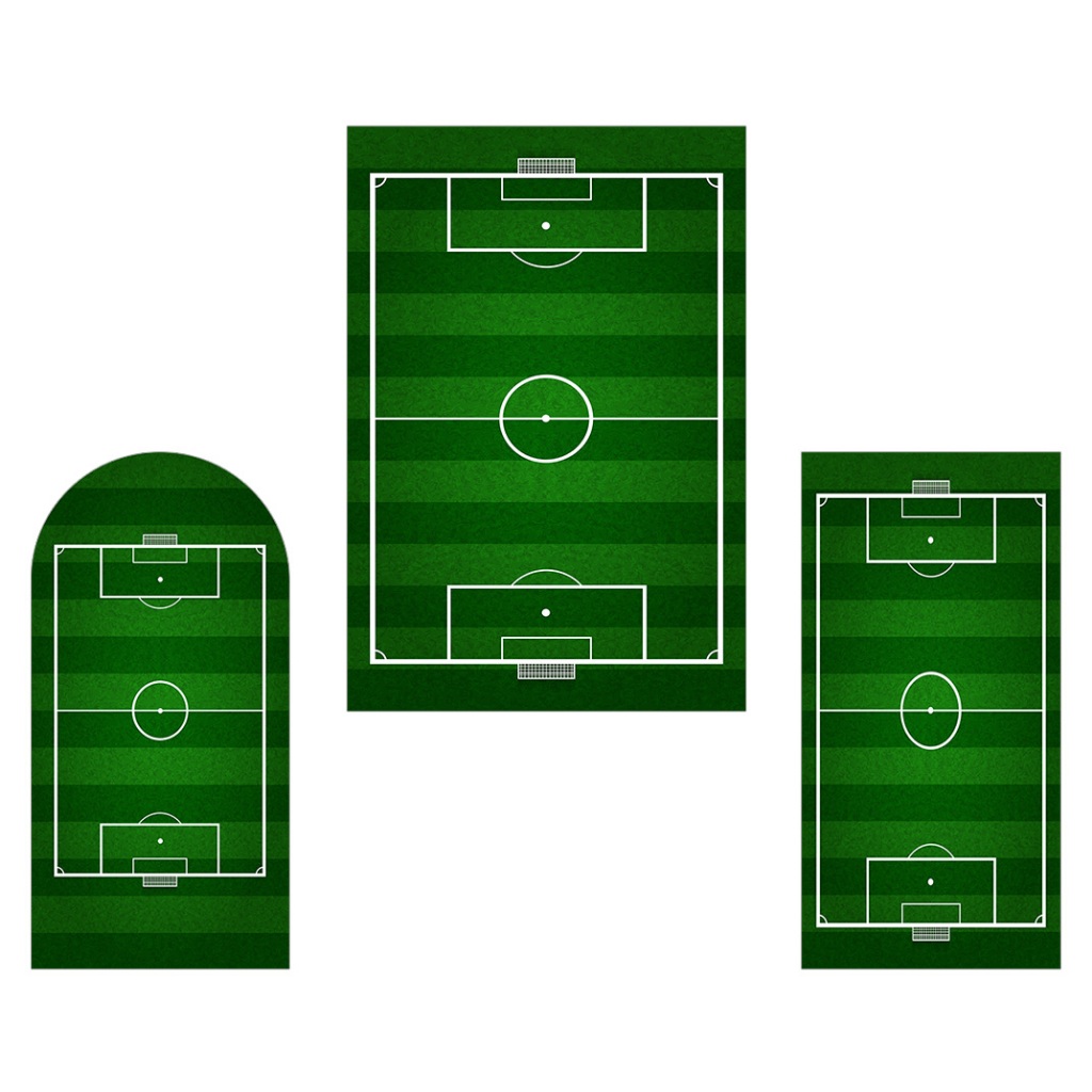 Painel De Festa Vertical - Campo de Futebol 005