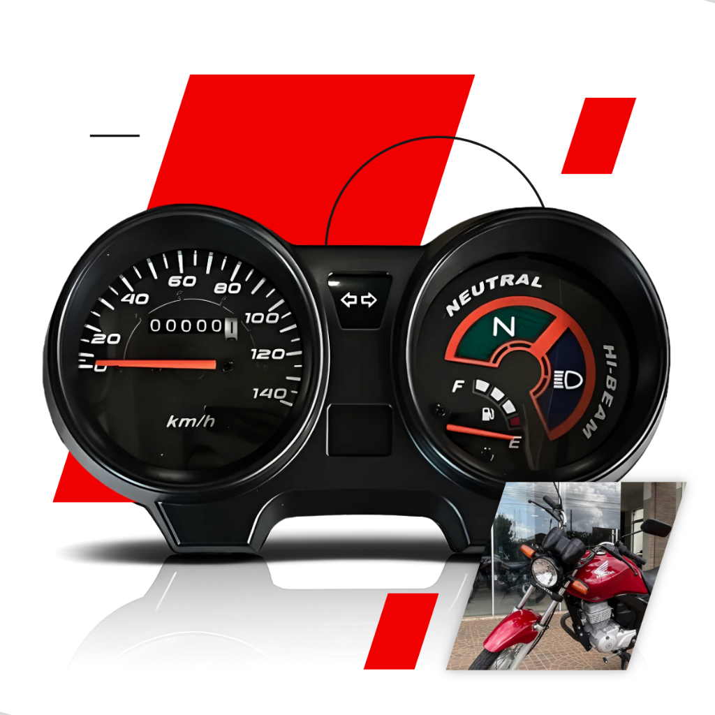 Painel Completo Cg Titan 150 2004 2008 Es Velocímetro Chicote Fiação Modelo Original Com Hodômetro em Oferta na Shopee