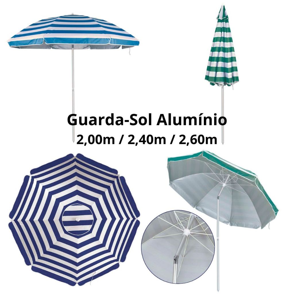 Guarda Sol de Alumínio Articulado: Onde Comprar | BuscaProdutos