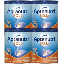 Kit 4 Latas Formula Infantil Aptanutri Soja 3 800g cada EQ.1