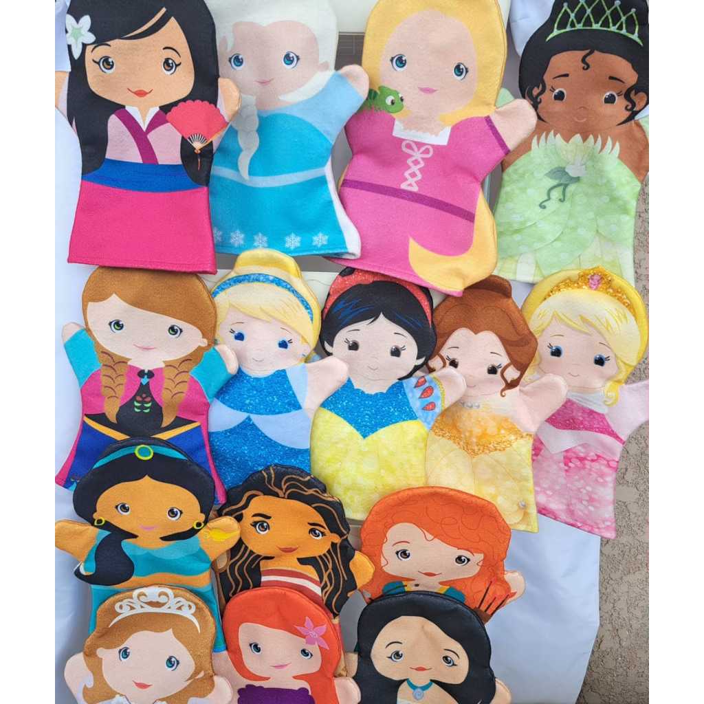 Fantoches de mão Princesas em Oferta na Shopee