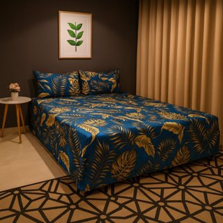 Capa Protetora Luva Casal Box/Queen Estampada – 3 Peças, Malha Gel 100% Poliéster Alta Qualidade em Oferta na Shopee