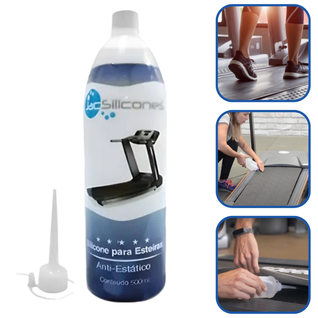 Silicone Lubrificante Para Esteira Ergométrica Uso Doméstico e Profissional 500ml