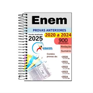 Apostila Enem 2026  Caderno Com 5 Anos de Provas 900 Questões em Oferta na Shopee