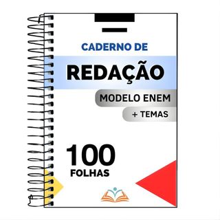 Caderno de Redação ENEM A4 – 100 Folhas + Temas para Treino
