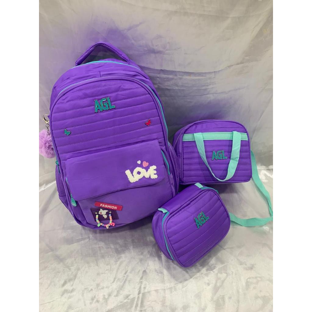 KIT MOCHILA ESCOLAR PRIMEIRA LINHA – ESTILO RB (3 PEÇAS: MOCHILA, LANCHEIRA E ESTOJO BOX) em Oferta na Shopee