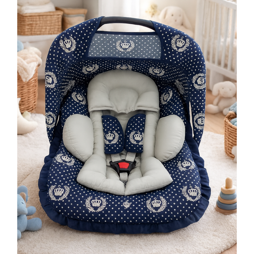 Kit Para Bebê Conforto 5 Peças 100% Algodão