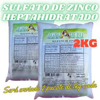 Fertilizante 2kg Sulfato de Zinco 20%Zn; 10%S Soluvel em Agua em Oferta na Shopee