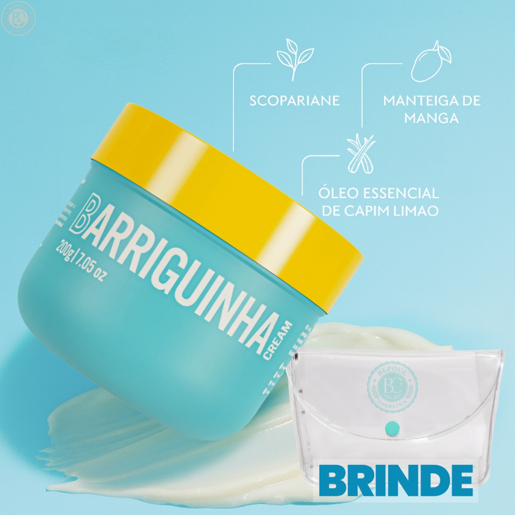 Barriguinha Cream 200g – Beleza Brasileira | Creme Redutor, Firmador e Antiflacidez