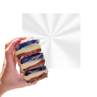 Folhas Celofane (bopp) para brownie  15x15cm e 20x20 cm - Kit com 100, 500 e 1000 unidades - embalagem p/ doces em Oferta na Shopee