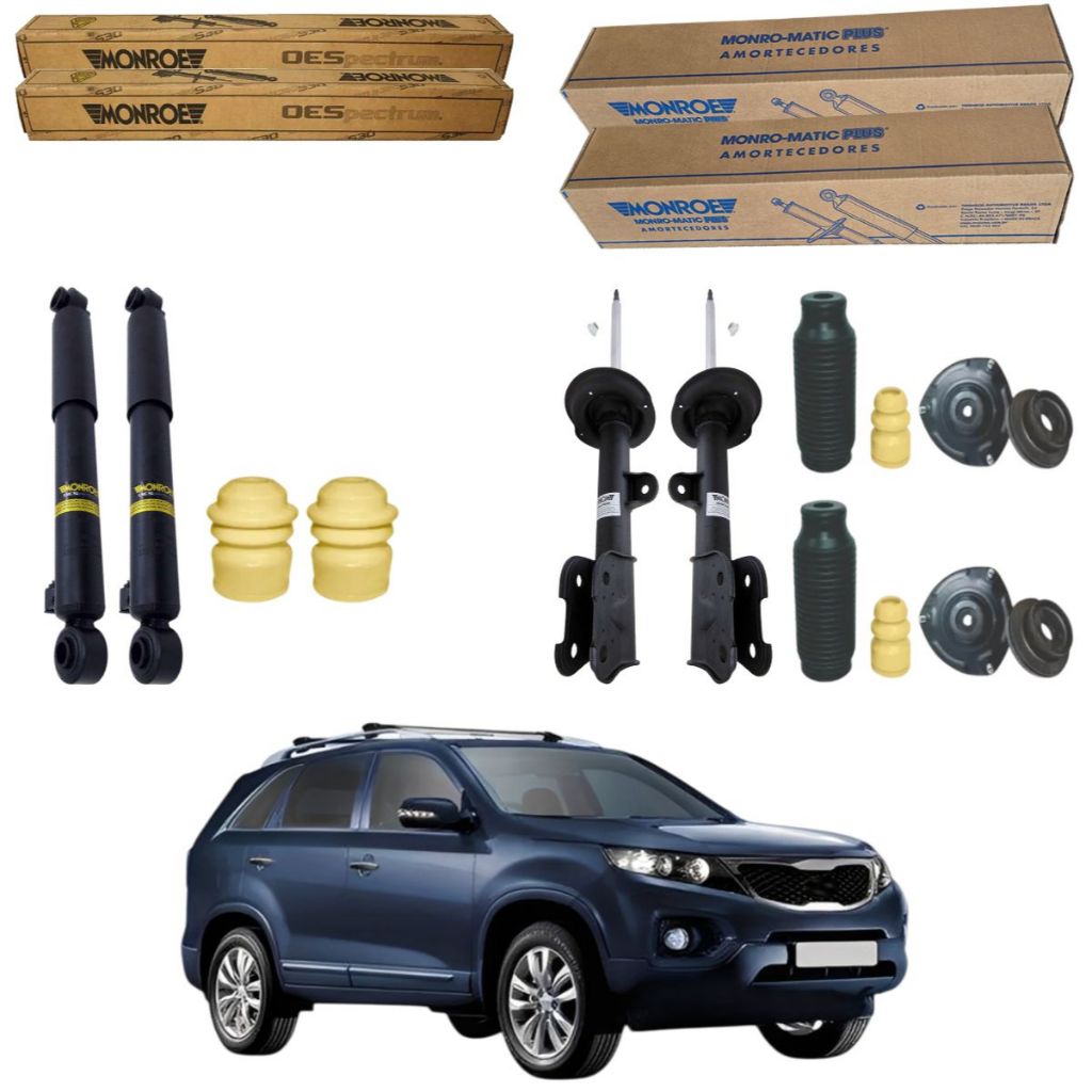 KIT 4 AMORTECEDOR SORENTO 2010 A 2013 MONROE + KIT