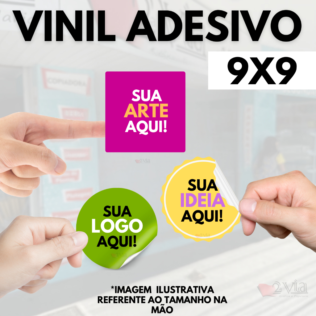 25 a 150 Adesivos 9x9 cm Personalizados Em Vinil Branco Ou Transparente Rótulos e Etiquetas Adesivas em Oferta na Shopee