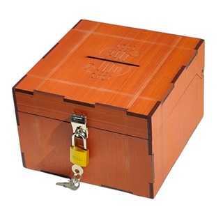 Cofrinho Porta Dinheiro Bau Cofre Caixinha Caixa E Cadeado