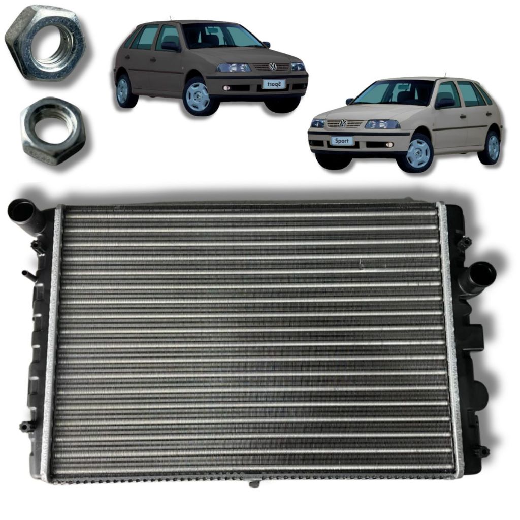 Radiador De Água Para Volkswagen Gol Parati E Saveiro 1.0 8v/ 16v Mi 1997 Á 2008 Notus em Oferta na Shopee