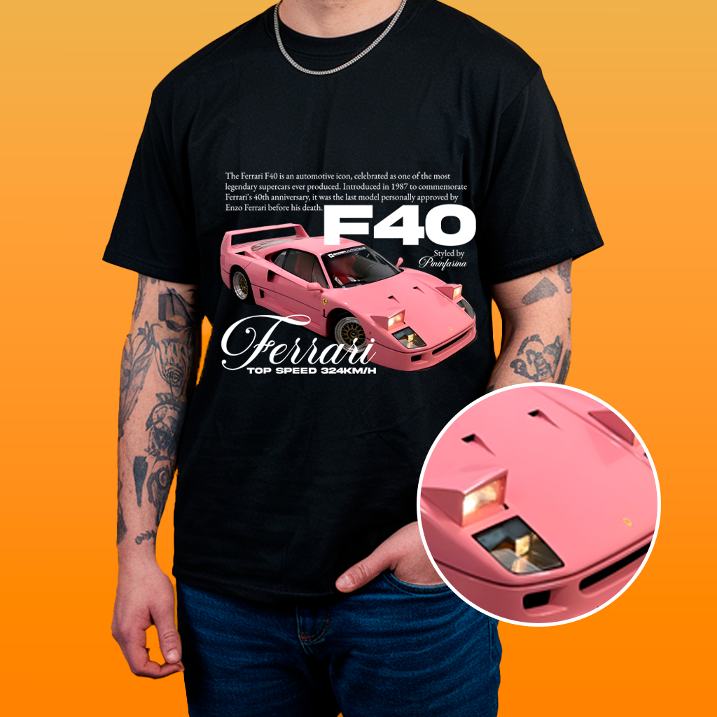 Camisa Estampa de Carro - Ferrari 9 Algodão 30.1