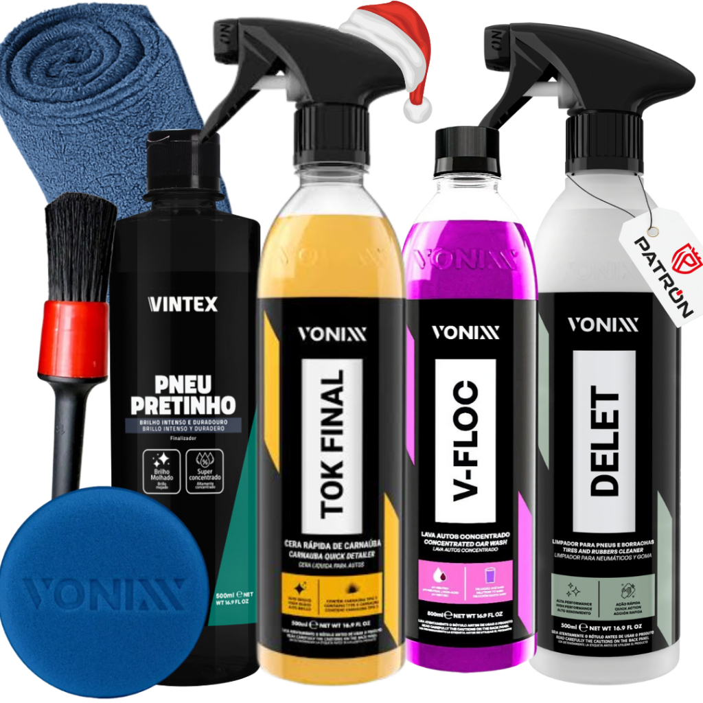 KIT SHAMPOO V-FLOC CERA TOK FINAL VEXUS VONIXX PRETINHO VINTEX Oferta de Natal