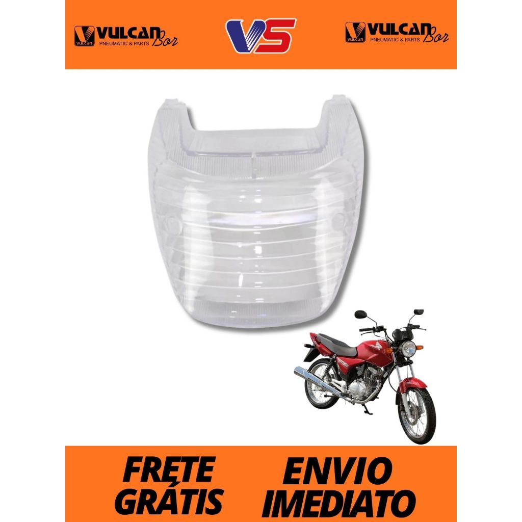 Lente Da Lanterna Traseira Honda Titan 125  2000 a 2004  Honda Fan 125  2005 a 2008  Cristal em Oferta na Shopee