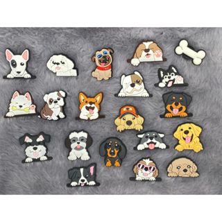 Kit 4 A 10 Peças Pins/Bottons Emborrachados Para Babuche - Cachorrinhos em Oferta na Shopee