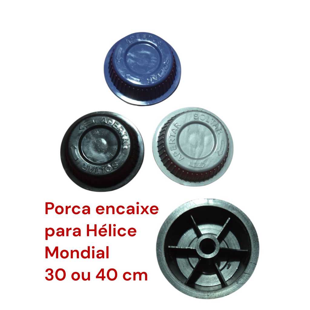 Botão Porca da Hélice Porca Trava do Ventilador Mondial 30cms 40cms 50cms