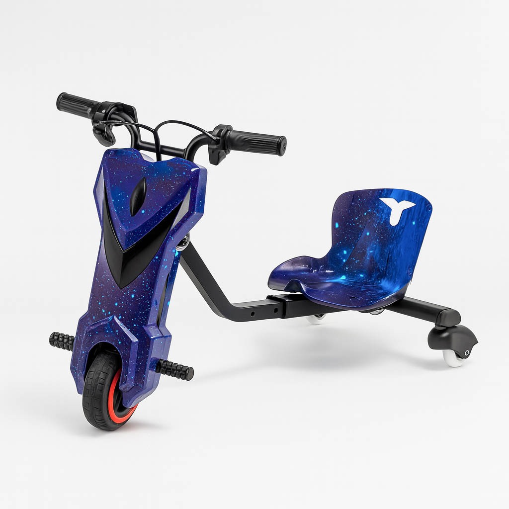 Triciclo Drift Elétrico 6,5 Polegadas 3 Velocidades Infantil