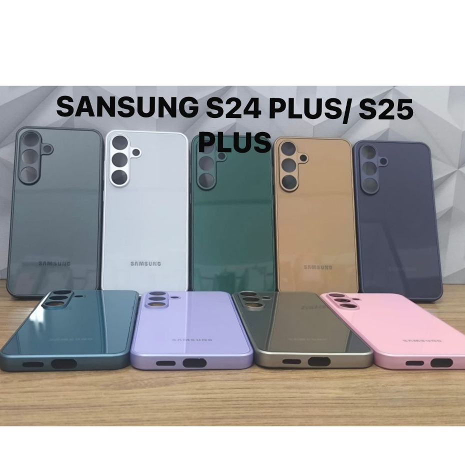 CAPA CASE CAPINHA PREMIUM P/SAMSUNG  S25 PLUS  AVELUDADO AG-GLASS PHONE CASE LUXO ELEGANTE MODA