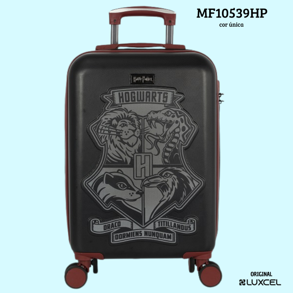 LUXCEL - Mala Infantil Harry Potter - Mala de Bordo/Escolar - 360° - Mochila