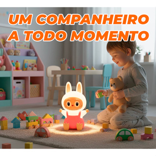 Uminária Labubu de Silicone RGB com Timer em Oferta na Shopee