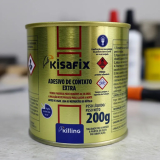 Cola Contato Sapateiro Adesivo Couro Forte Extra Kisafix 200gr em Oferta na Shopee
