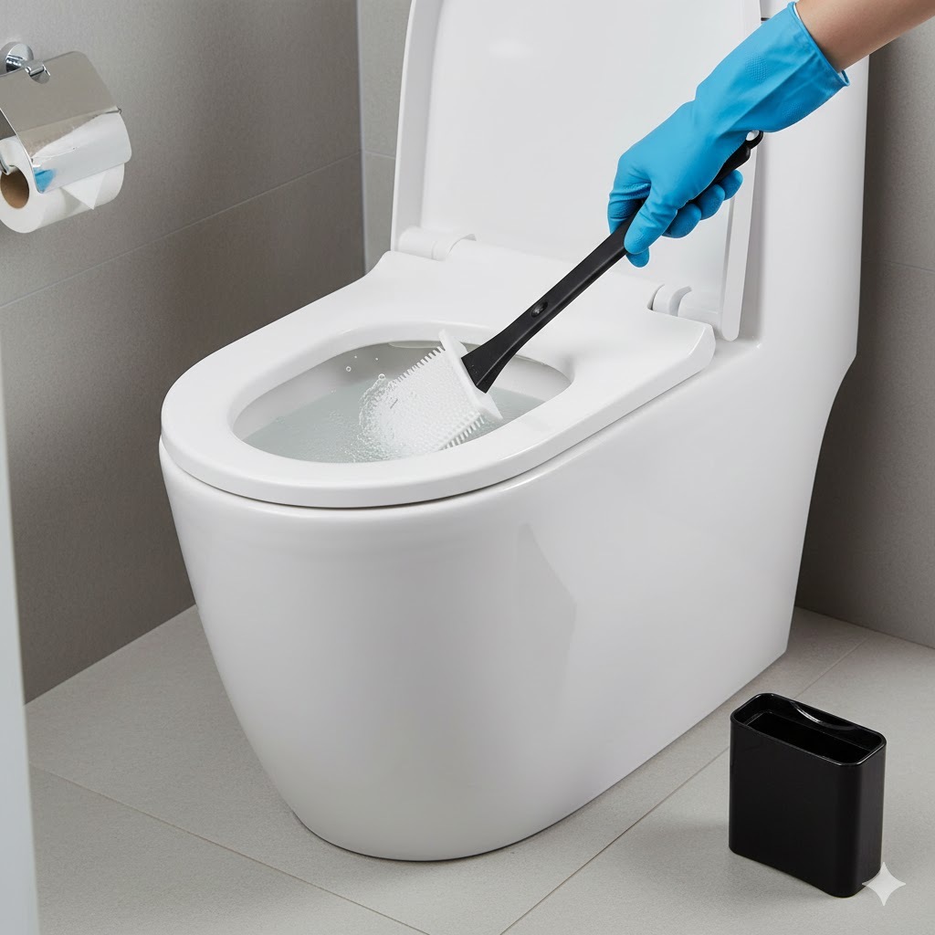 Escova Higiênica Sanitária Privada Bide e Outros no Banheiro Silicone