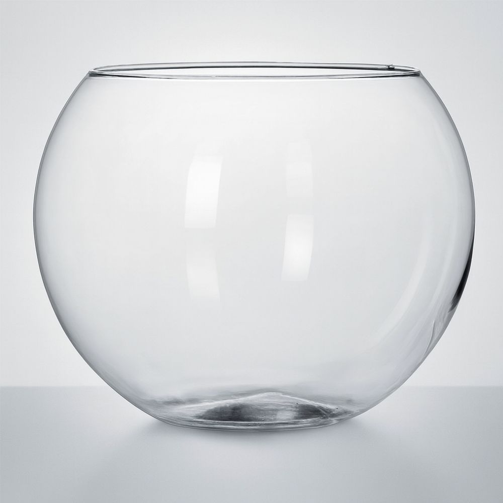 Vaso Aquario Redondo De Vidro Grande 5 Litros - Decoração