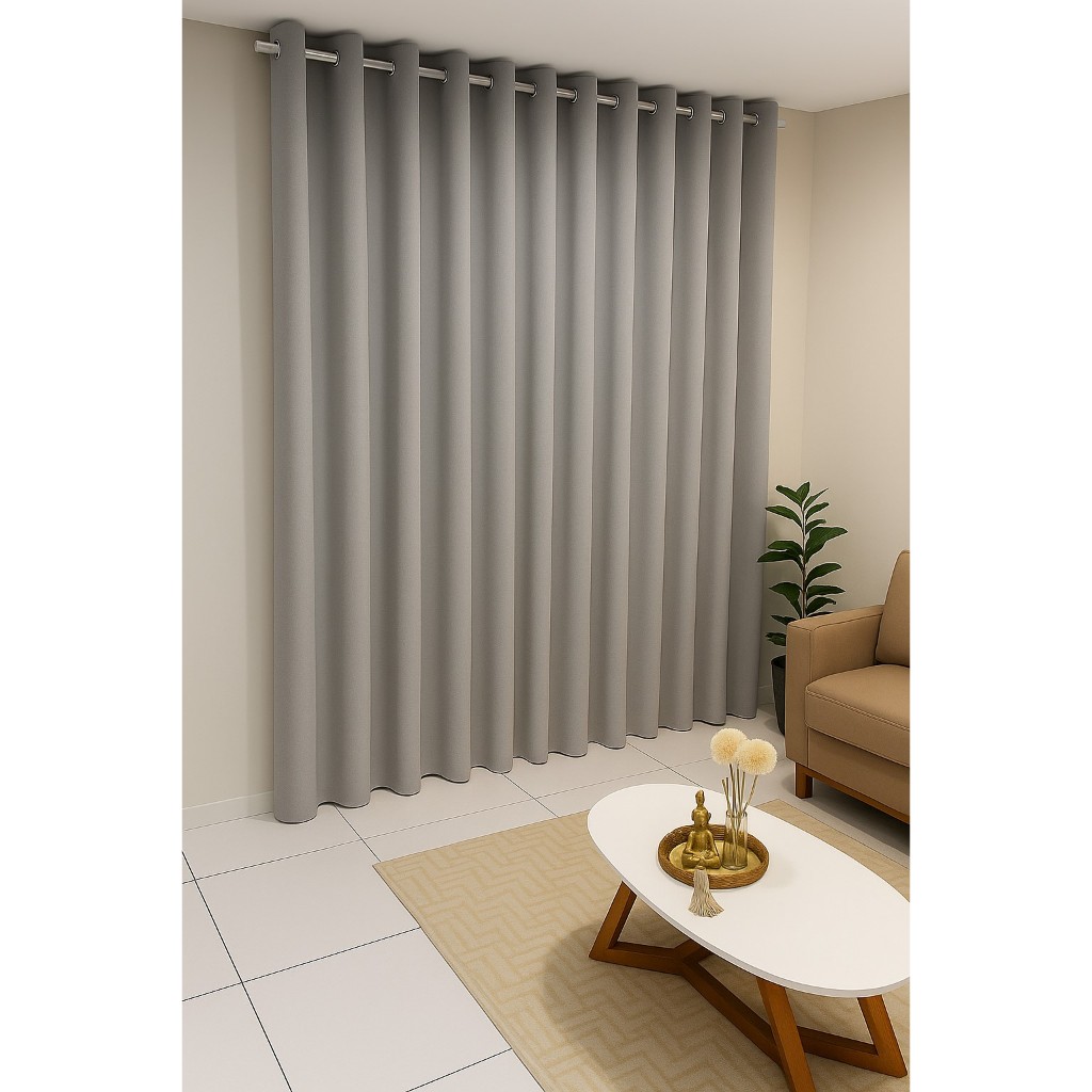 Cortina Letícia 4,00 x 2,70 | Cortina Versátil, Transforme Sala, Quarto e Escritório com Estilo
