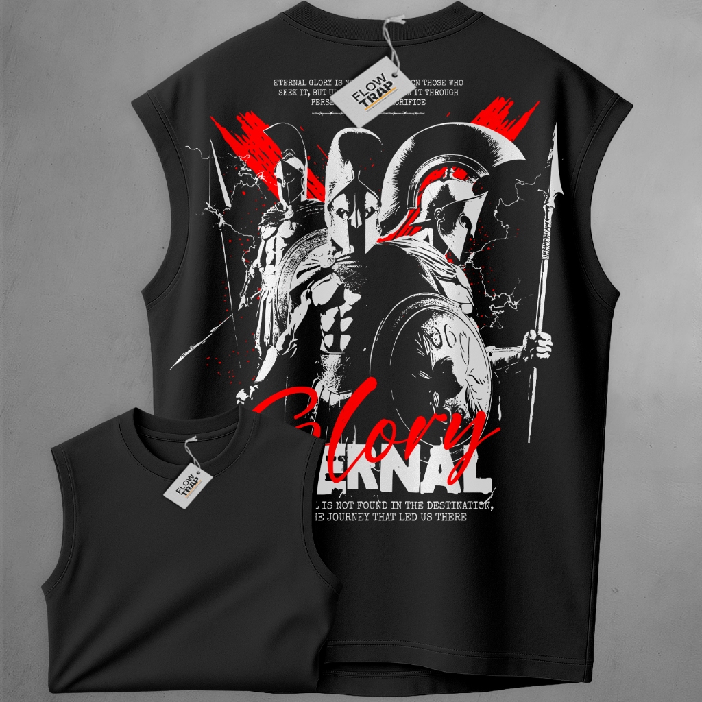 Regata Oversized Glory Eternal Warriors Medieval Treino Força Academia Treino Maromba Camiseta em Oferta na Shopee