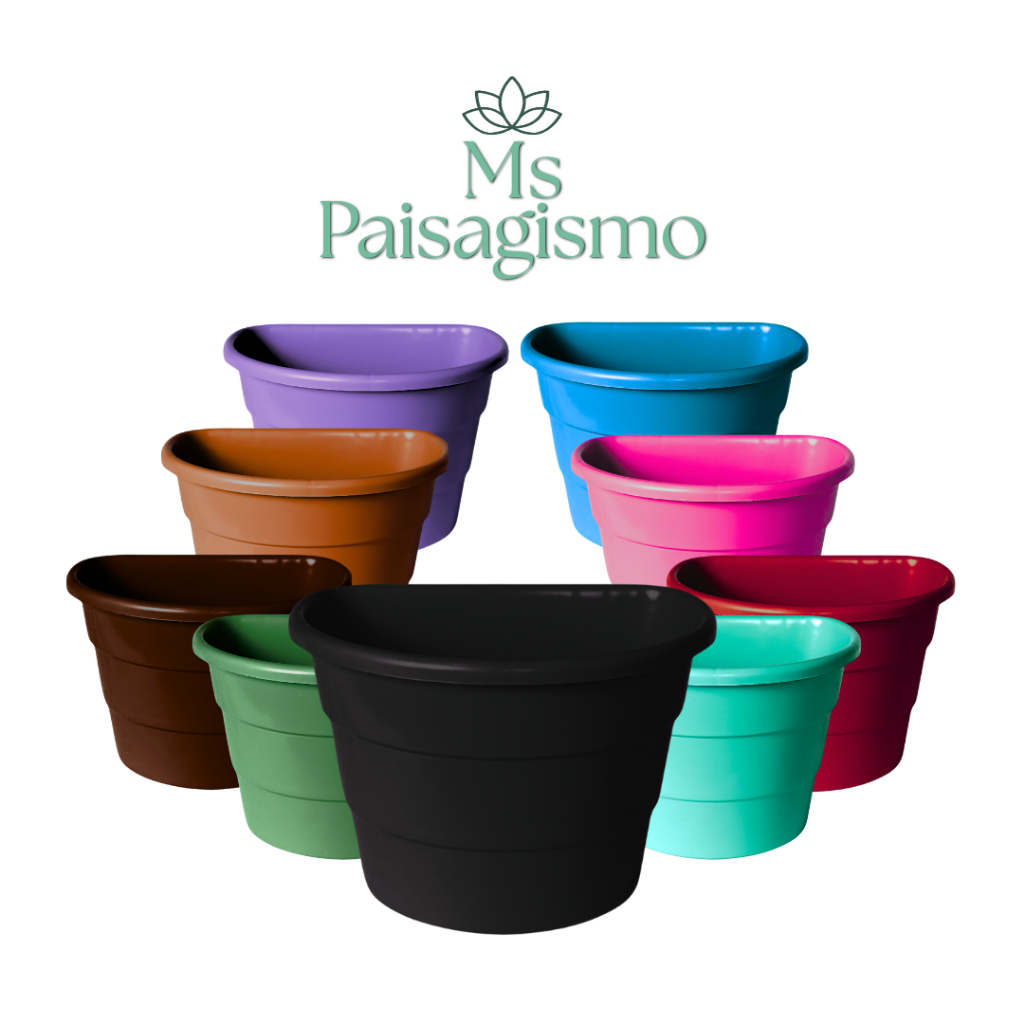 12 vasos plastico  para jardim vertical jardineira de parede horta para espaços pequenos 3 litros