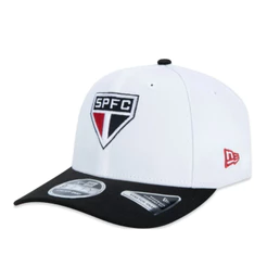 Boné New Era Aba Curva Futebol Time São Paulo Ajustável