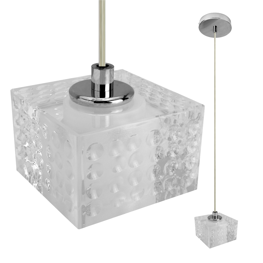 Luminária Pendente de Vidro Daily Tejy OL9295 | Moderno 9x9x6cm G9 40W 127/220V – Design Premium