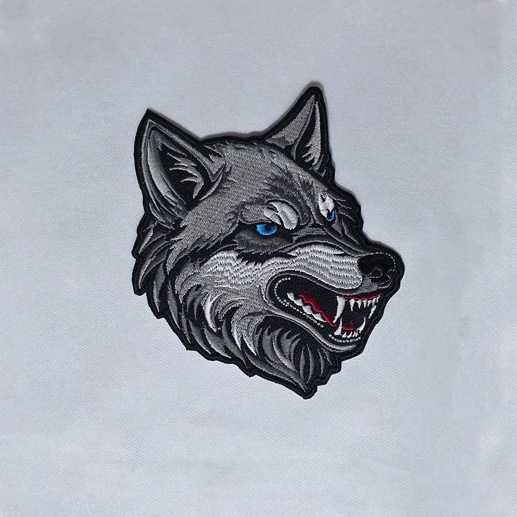 Patch Bordado Lobo - Termocolante