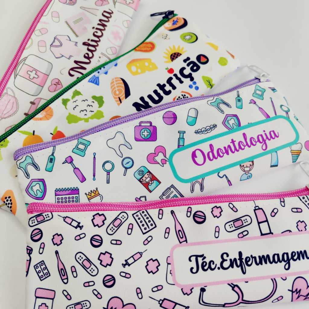 Estojo Slim Profissões – Prático, Moderno e Perfeito para o Dia a Dia em Oferta na Shopee