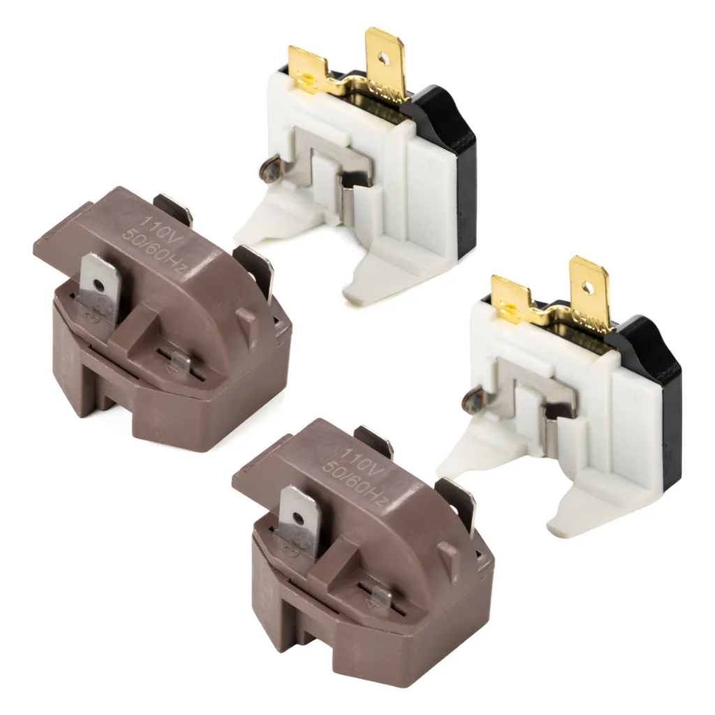 Kit 2 Rele Ptc + 2 Protetor Termico Universal Geladeira/ Freezer 127v 220V