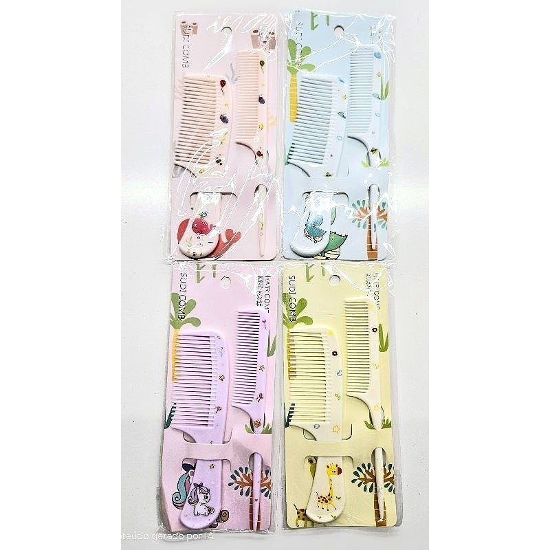 kit pentes infantis tematico brinde penteado