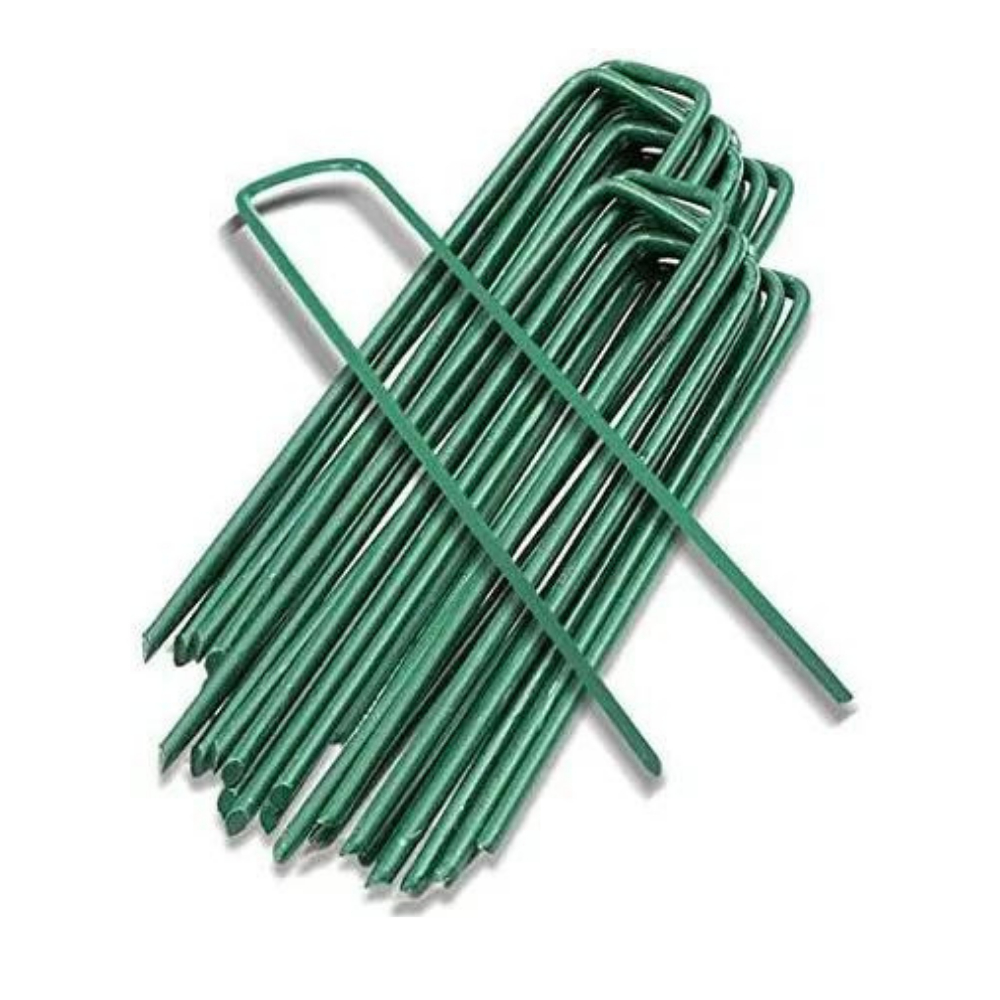 Ganchos, grampos para fixar a grama sintética no jardim kit com10 ganchos de fixação para jardinagem
