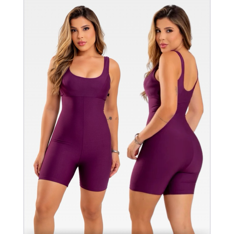 MACACÃO CURTO DE ACADEMIA FITNESS OTIMA QUALIDADE (COM BOJO REMOVIVEL)