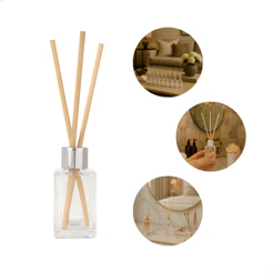 Kit 30 Vidro Aromatizador Cubo 30ml Tampa Luxo