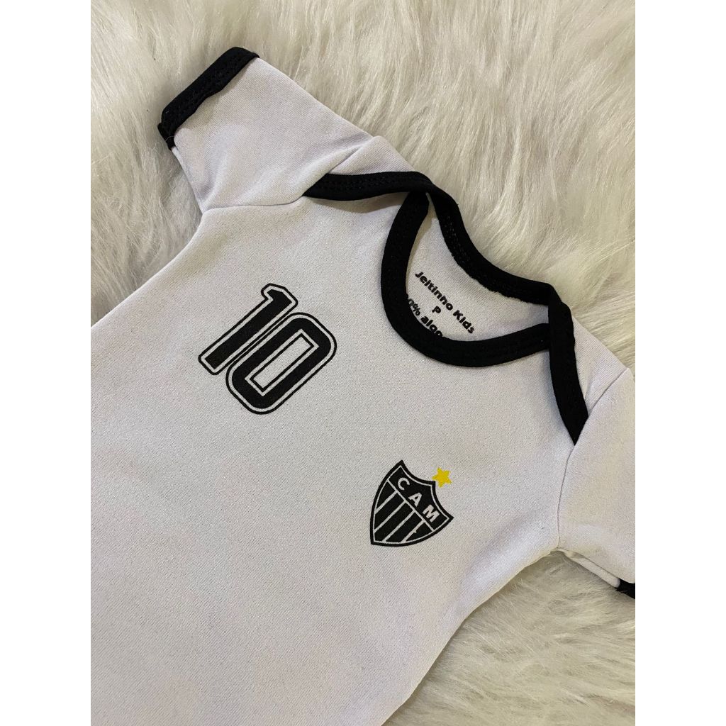 Body Bebê Temático Times + Short- Suedine 100% Algodão P M G — imagem 2 de 2