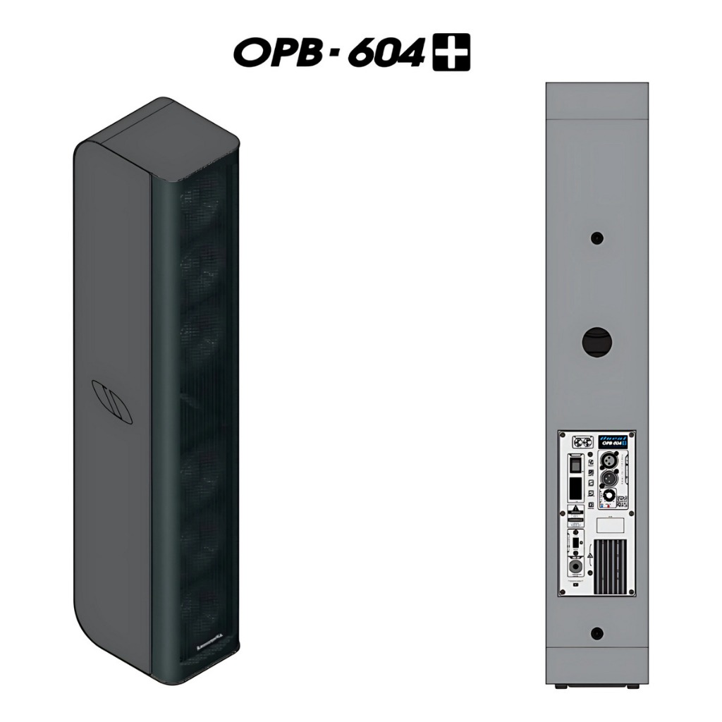 Caixa de Som Vertical Ativa 200w Oneal OPB-604+ Plus — imagem 2 de 2