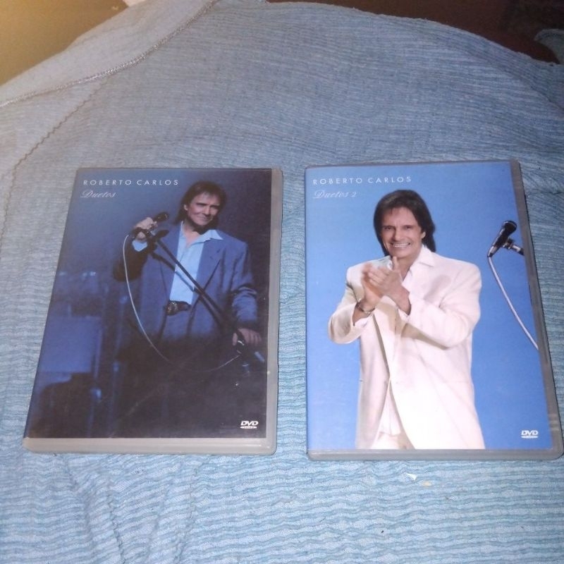 lote dvd Roberto Carlos duetos usados originais leia descrição