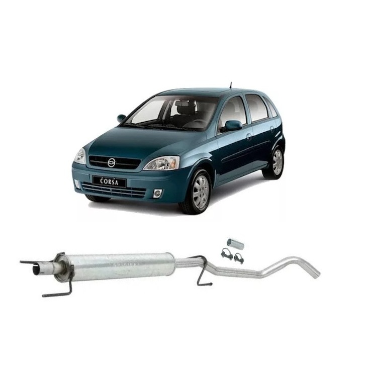 Escapamento Intermediário Corsa Hatch/Sedan 1.4/1.8 2002 até 2012